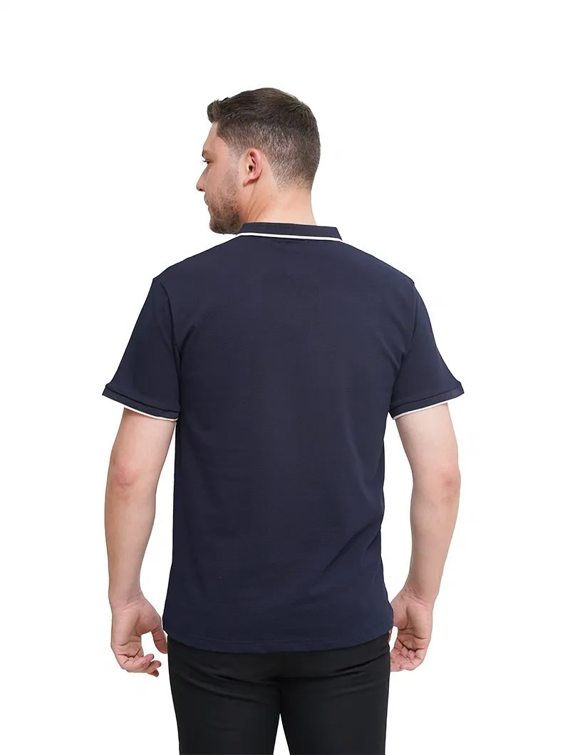 Polo en piqué de coton